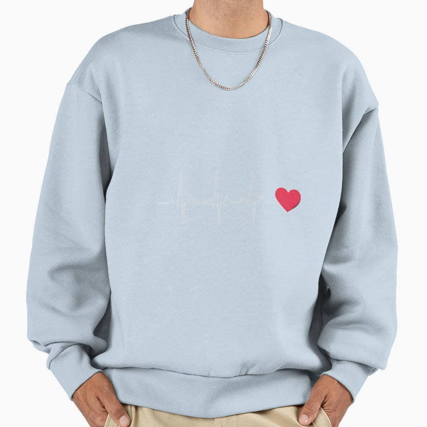 Heart Health Heart Disease Awareness Sweatshirt - Unique Graphic Unisex - T-Shirt, Sweatshirt, Hoodie