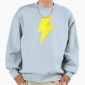 Yellow Lightning Bolts Sweatshirt - Aesthetic Graphic for Adults - T-Shirt, Sweatshirt, Hoodie