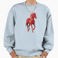 Serene Fire Horse Talism N Strength Sweatshirt - Aesthetic Graphic Unisex - T-Shirt, Sweatshirt, Hoodie