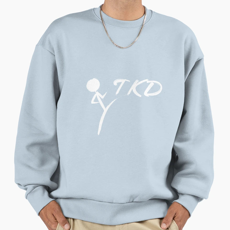 Brushed Tkd Logo Taekwondo Sweatshirt - Minimalist Print for Adults - T-Shirt, Sweatshirt, Hoodie