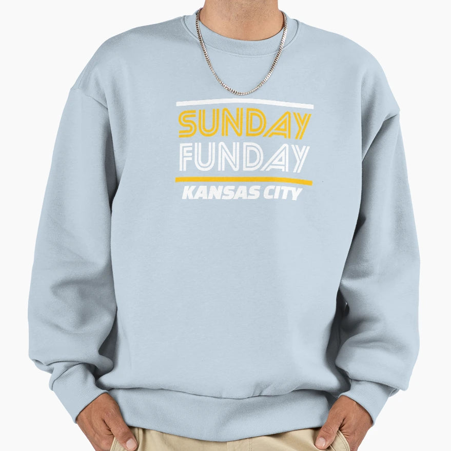 Sunday Funday 2021 Kc Kansas City Super T-Shirt - Minimalist Print Unisex - T-Shirt, Sweatshirt, Hoodie