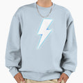 Lighting Bolt Blue Sweatshirt - Trendy Graphic for Adults - T-Shirt, Sweatshirt, Hoodie