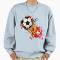 Switzerland Football Soccer Sweatshirt - Custom Art Print for Adults - T-Shirt, Sweatshirt, Hoodie
