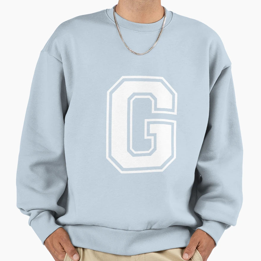 Letter G Sweatshirt - Trendy Graphic Men Women - T-Shirt, Sweatshirt, Hoodie