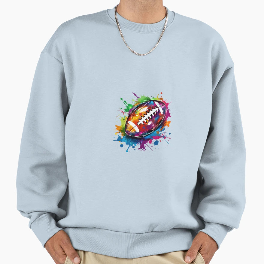 American Football Art Sweatshirt - Novelty Apparel for Adults - T-Shirt, Sweatshirt, Hoodie