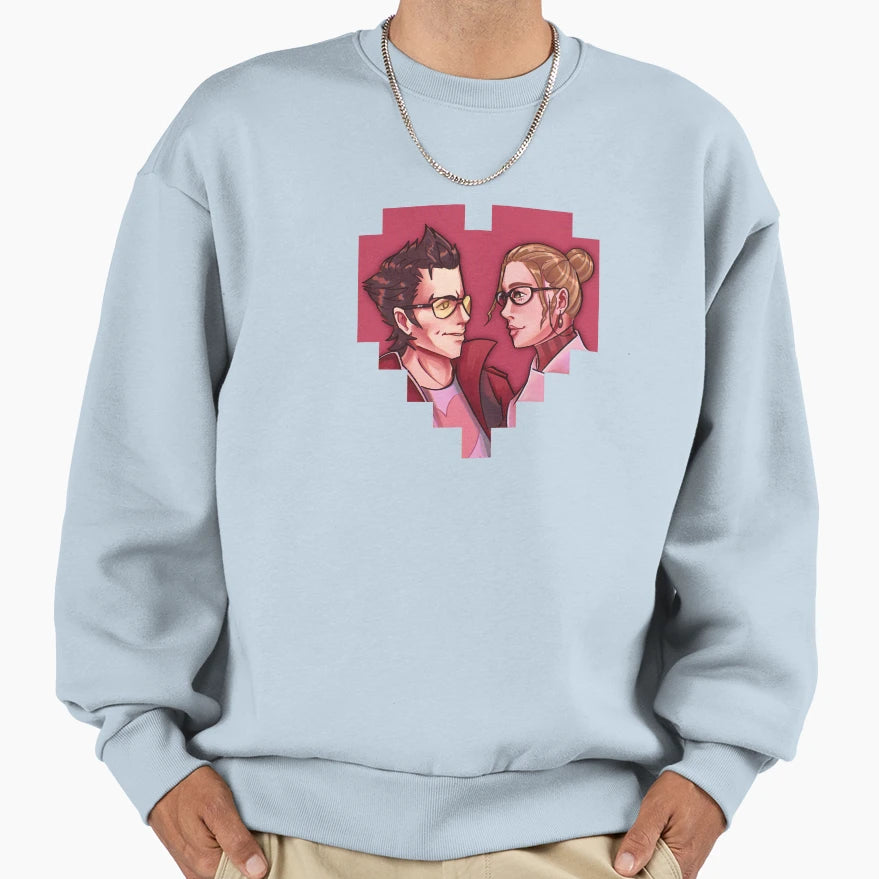 Nmh3 Travis Sylvia Valentine Sweatshirt - Minimalist Print for Adults - T-Shirt, Sweatshirt, Hoodie