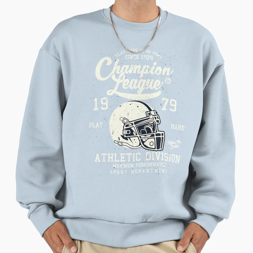 Champion League Football Sweatshirt - Casual Everyday Wear for Adults - T-Shirt, Sweatshirt, Hoodie