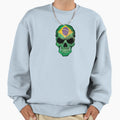 Brazilian Flag Skull Sweatshirt - Novelty Apparel Men Women - T-Shirt, Sweatshirt, Hoodie