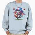 Football Elephant Sweatshirt - Graphic Print Unisex - T-Shirt, Sweatshirt, Hoodie