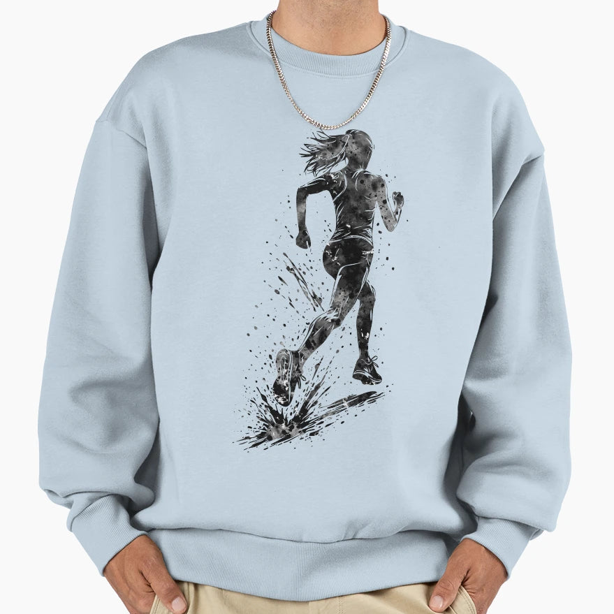 Running Sweatshirt - Graphic Print Unisex - T-Shirt, Sweatshirt, Hoodie