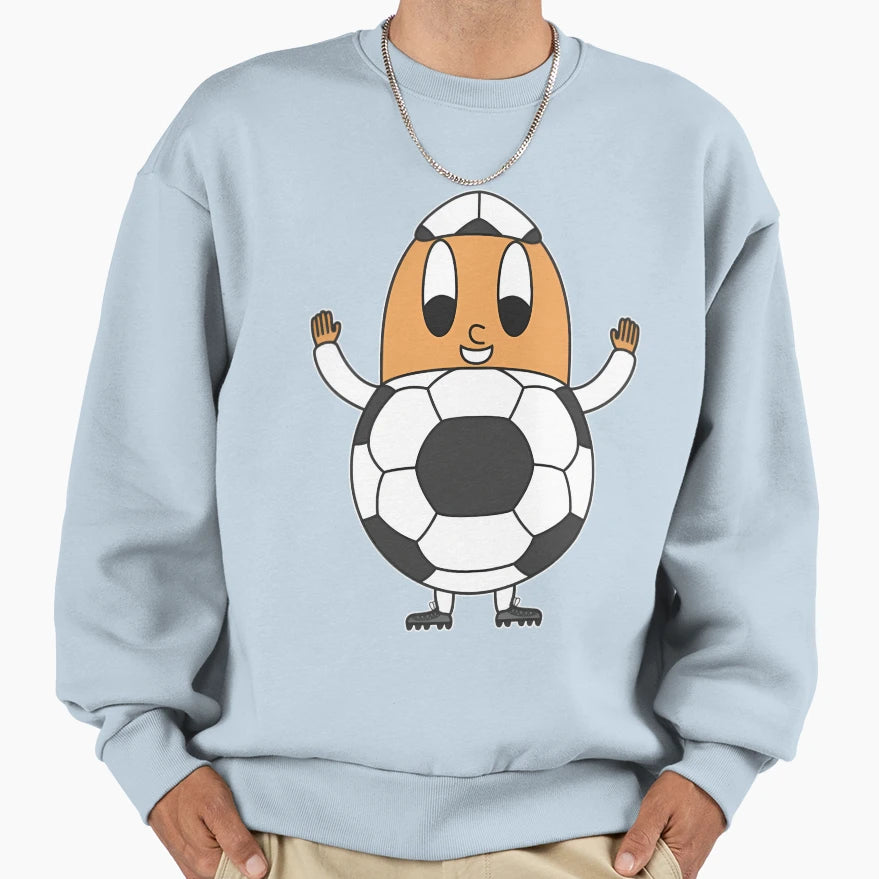Soccer Ball Egg Sweatshirt - Unique Graphic for Adults - T-Shirt, Sweatshirt, Hoodie
