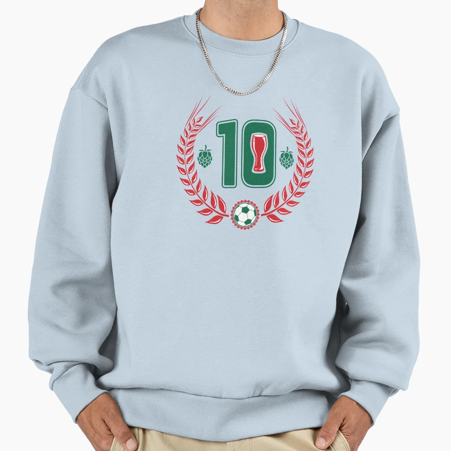 Beer And Football Mexicos Sweatshirt - Fun Novelty Design for Adults - T-Shirt, Sweatshirt, Hoodie