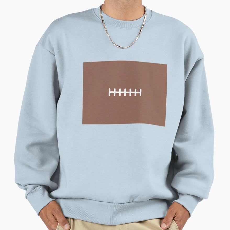 Colorado State Outline Football Sweatshirt - Unique Graphic Men Women - T-Shirt, Sweatshirt, Hoodie