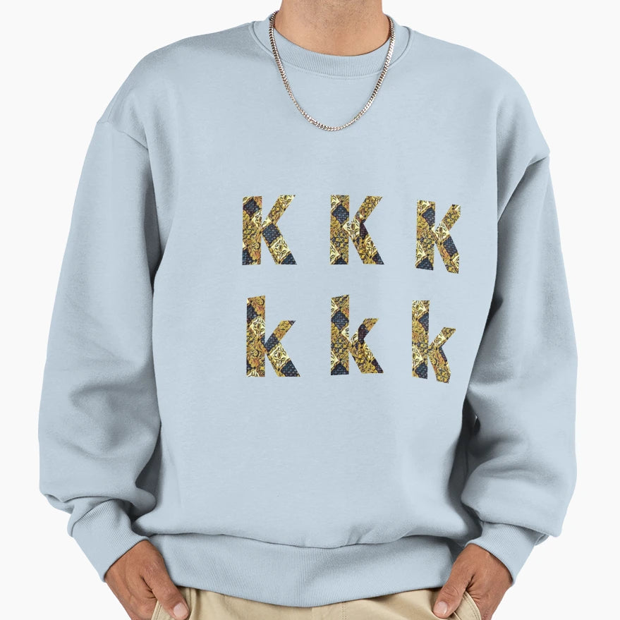 K Write Your Name Sweatshirt - Minimalist Print for Adults - T-Shirt, Sweatshirt, Hoodie