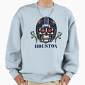 Houston Football Helmet Sugar Skull Sweatshirt - Graphic Print for Adults - T-Shirt, Sweatshirt, Hoodie