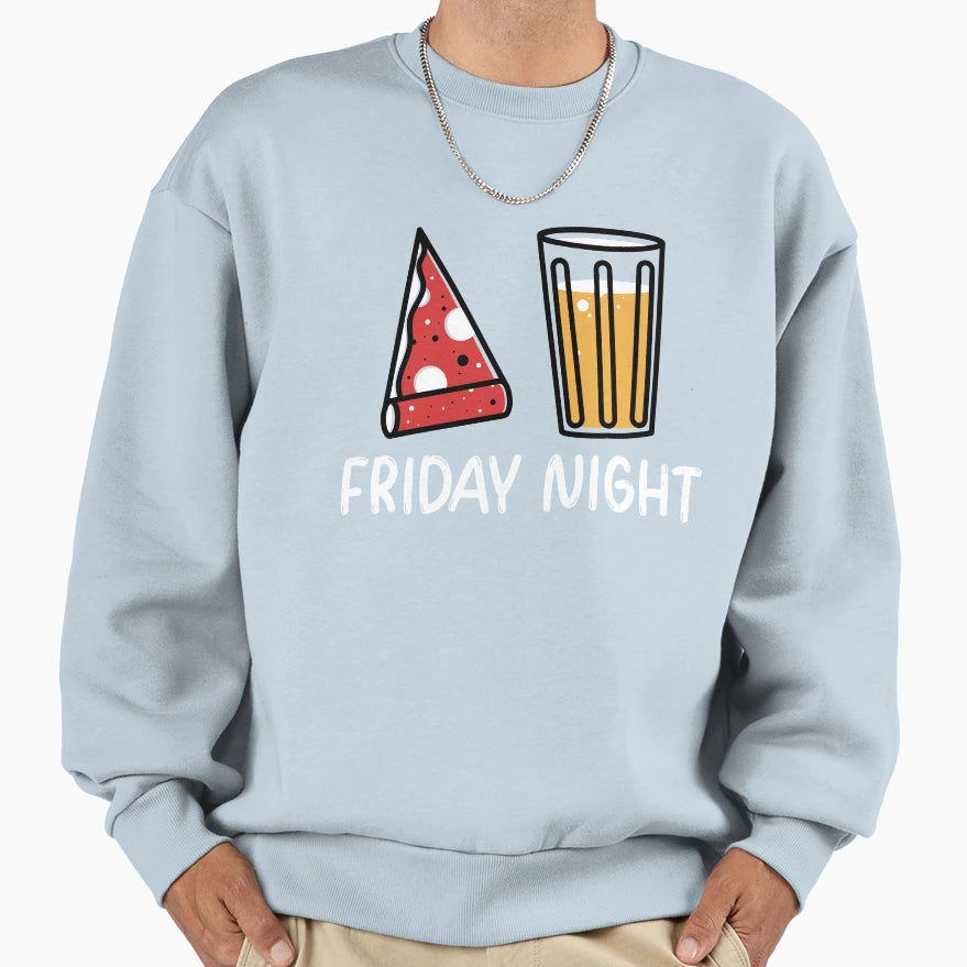 Friday Night Sweatshirt - Graphic Print Men Women - T-Shirt, Sweatshirt, Hoodie
