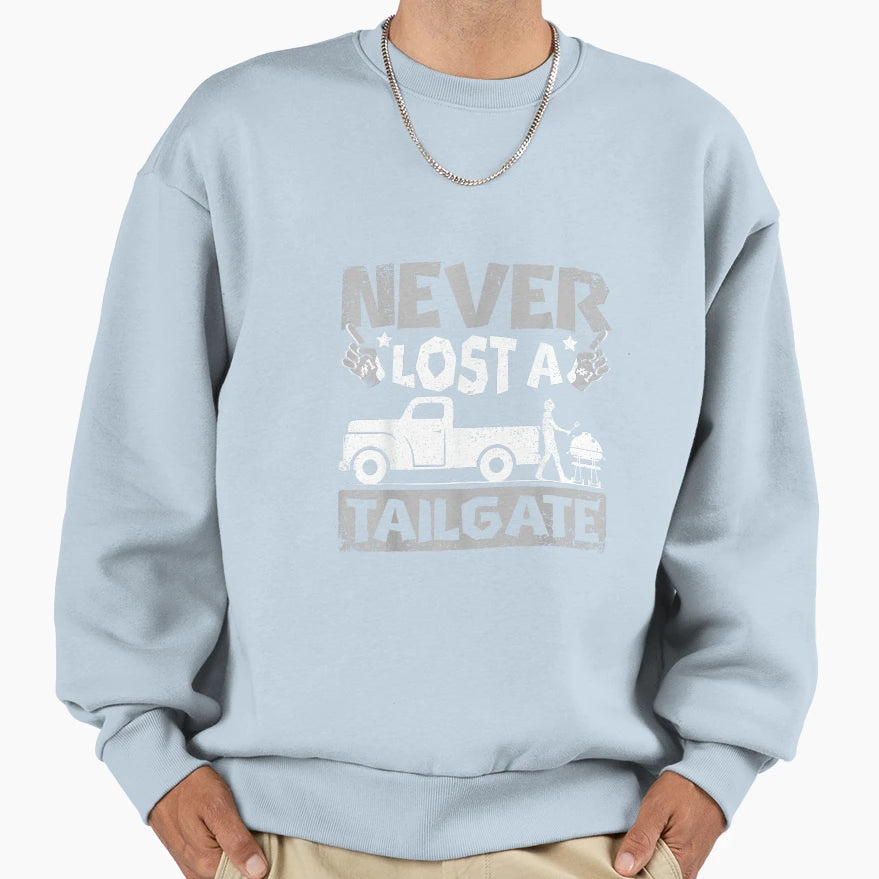Never Lost Tailgate Sweatshirt - Casual Everyday Wear Unisex - T-Shirt, Sweatshirt, Hoodie