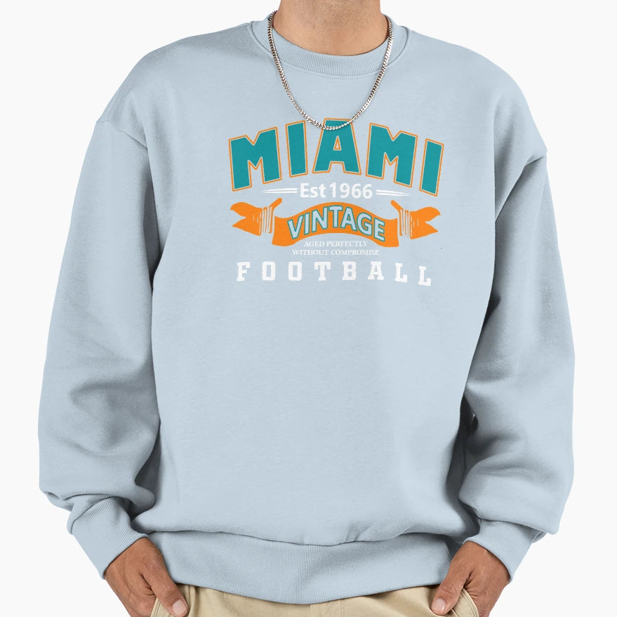 Miami Pro Football 1966 Sweatshirt - Novelty Apparel for Adults - T-Shirt, Sweatshirt, Hoodie