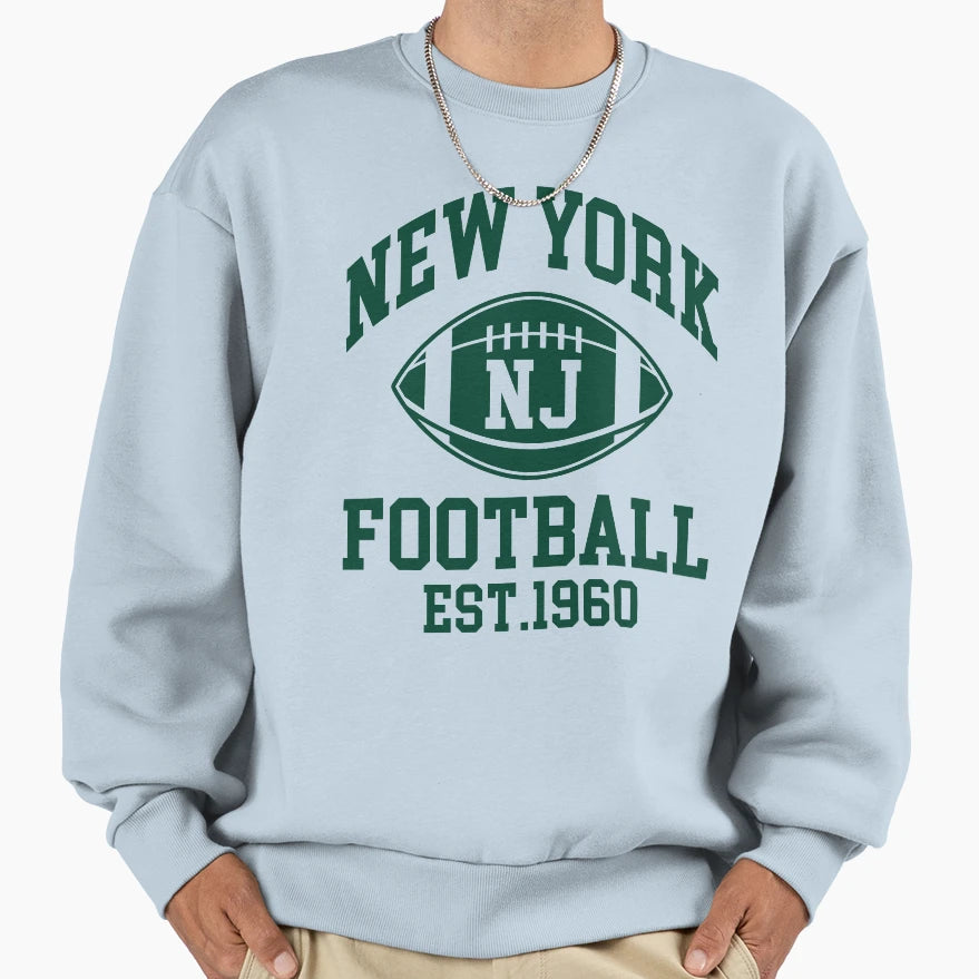 New York Football New Jersey Supporters Sweatshirt - Trendy Graphic Unisex - T-Shirt, Sweatshirt, Hoodie