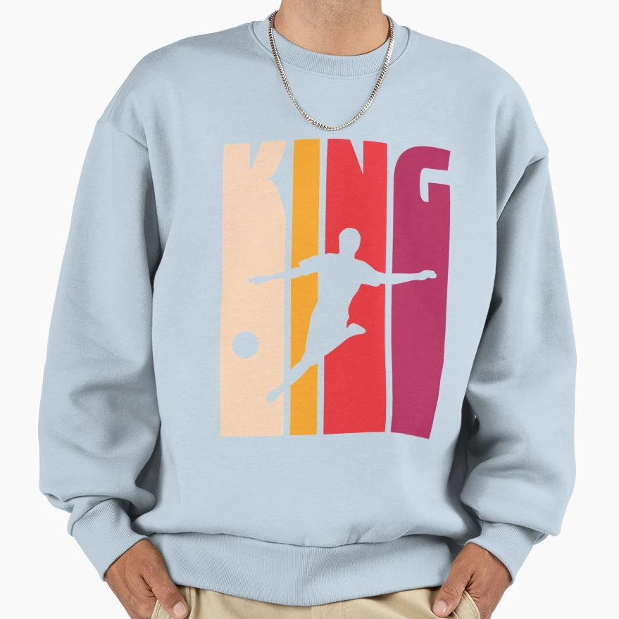 Gift Soccer Player Coach Fan Soccer King T-Shirt - Unique Graphic Unisex - T-Shirt, Sweatshirt, Hoodie
