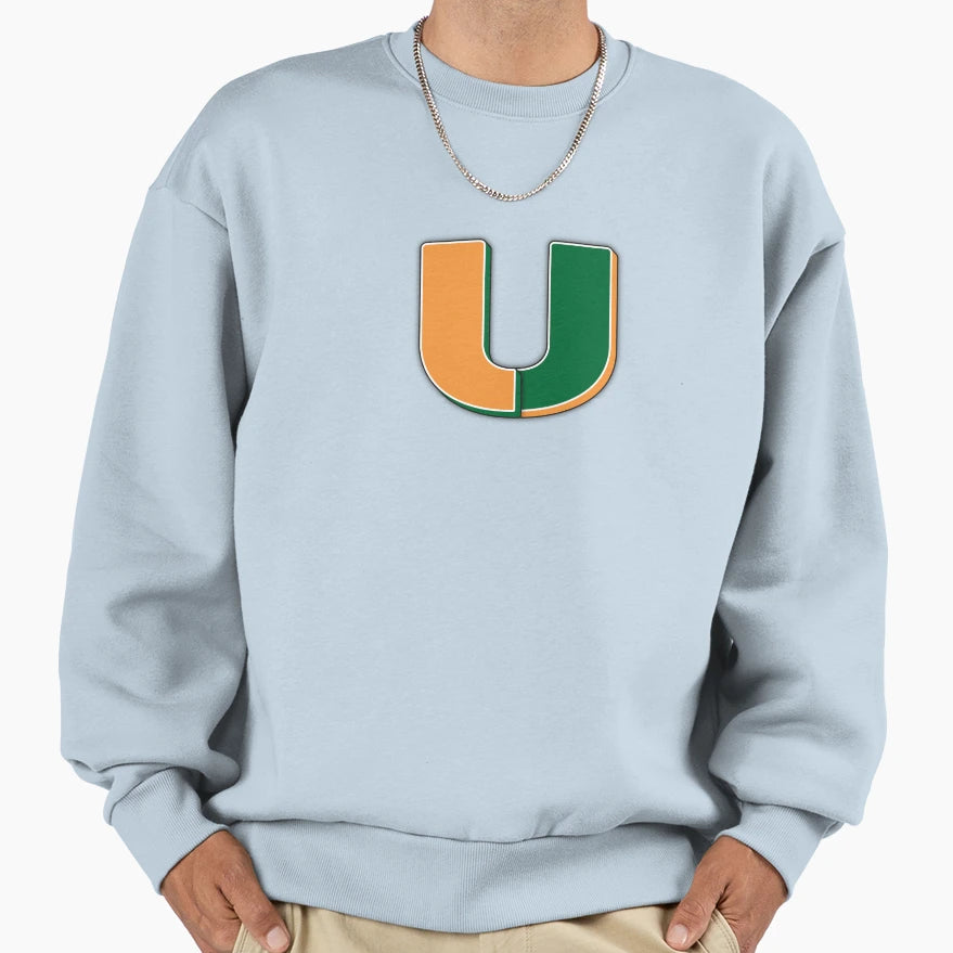 Umiami University Miami Sweatshirt - Graphic Print Unisex - T-Shirt, Sweatshirt, Hoodie