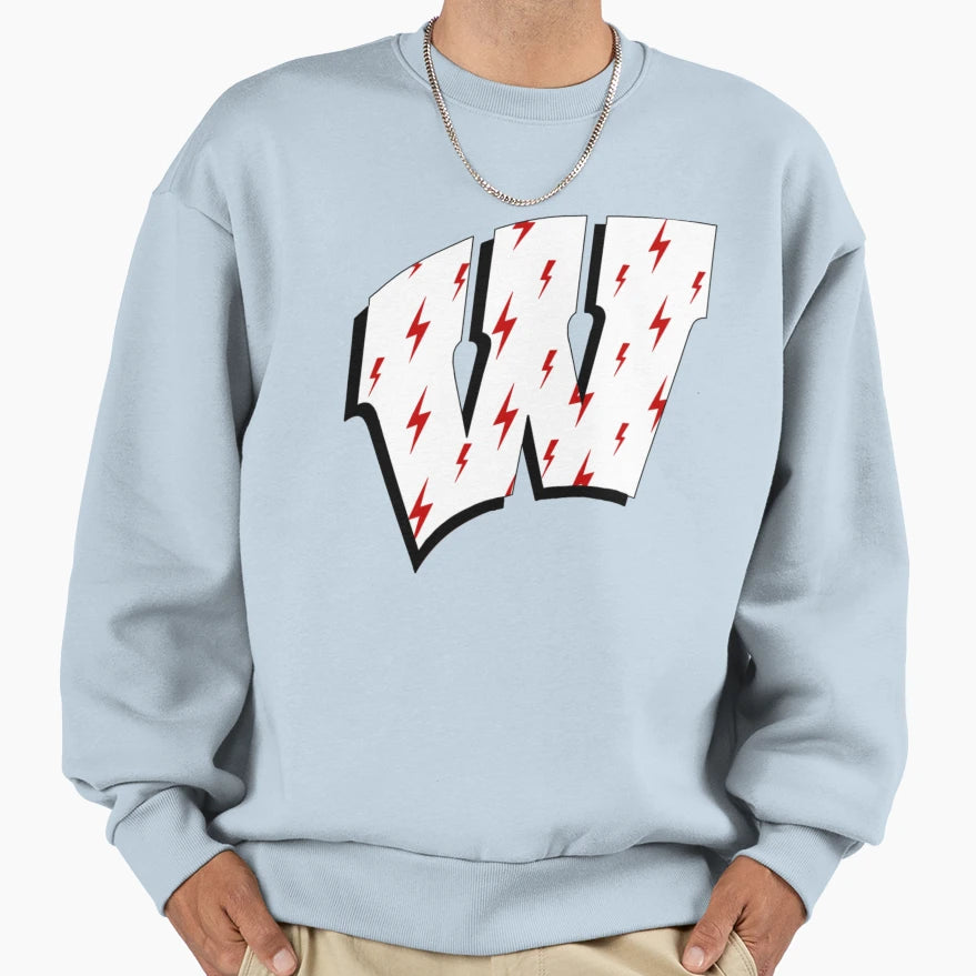 Lighting Bolt Uw Logo Sweatshirt - Custom Art Print Unisex - T-Shirt, Sweatshirt, Hoodie