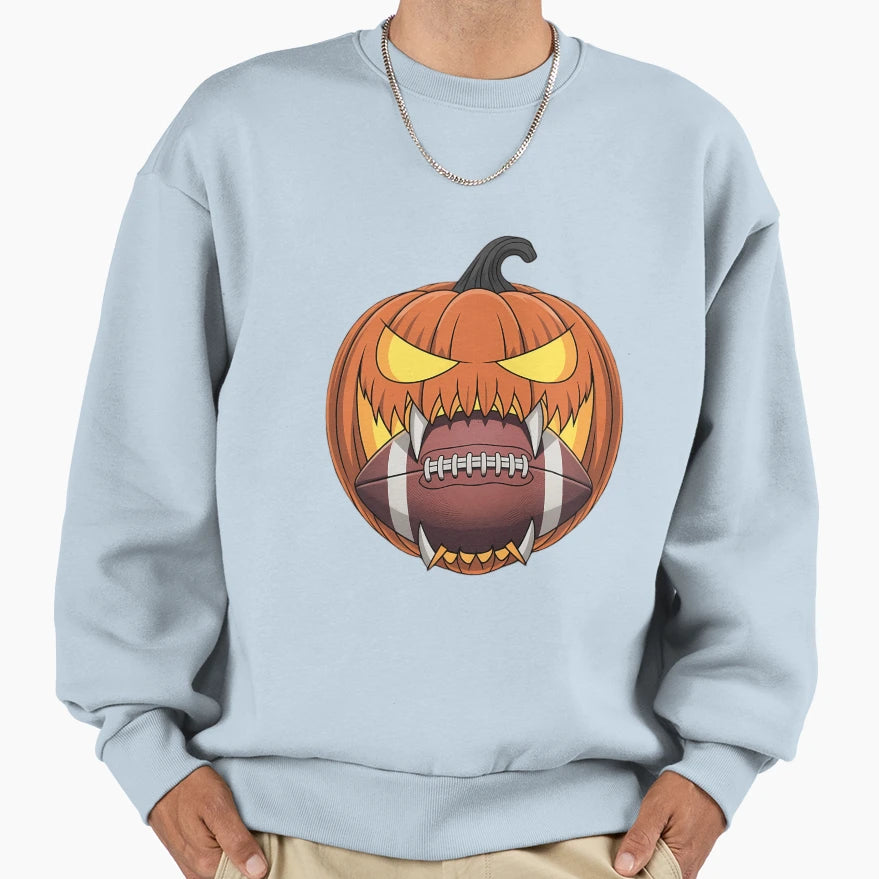 American Football Pumpkin Sweatshirt - Streetwear Style Men Women - T-Shirt, Sweatshirt, Hoodie