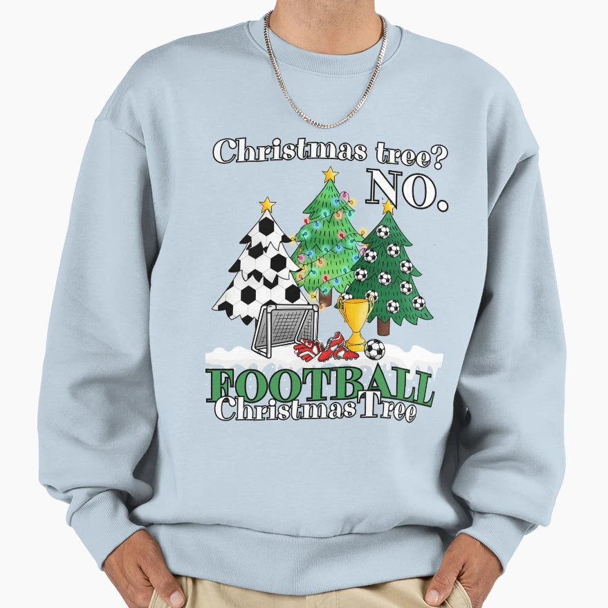 Football Tree Green Sweatshirt - Fun Novelty Design for Adults - T-Shirt, Sweatshirt, Hoodie