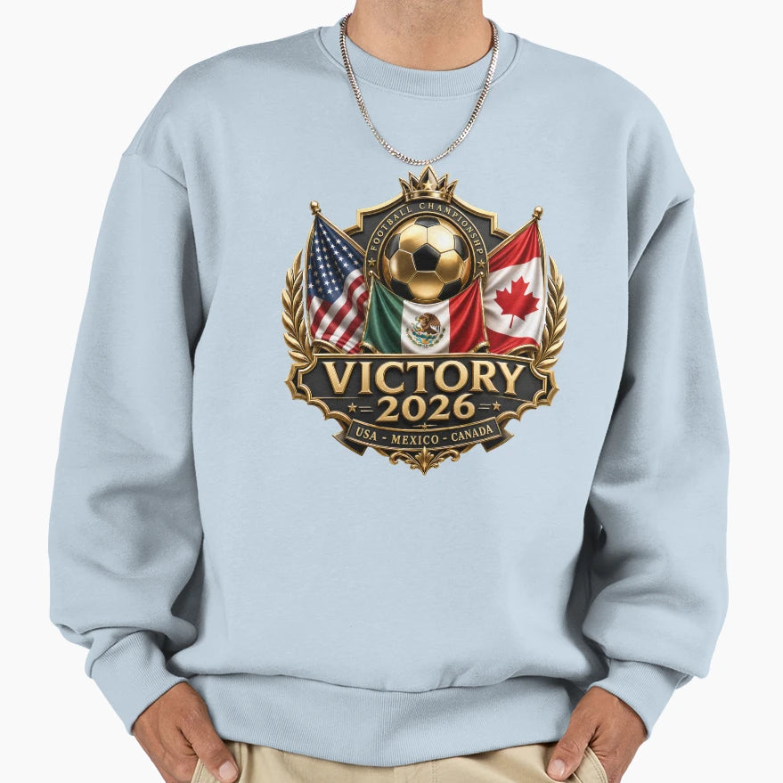 Victory 2026 Usa Mexico Canada Sweatshirt - Custom Art Print for Adults - T-Shirt, Sweatshirt, Hoodie