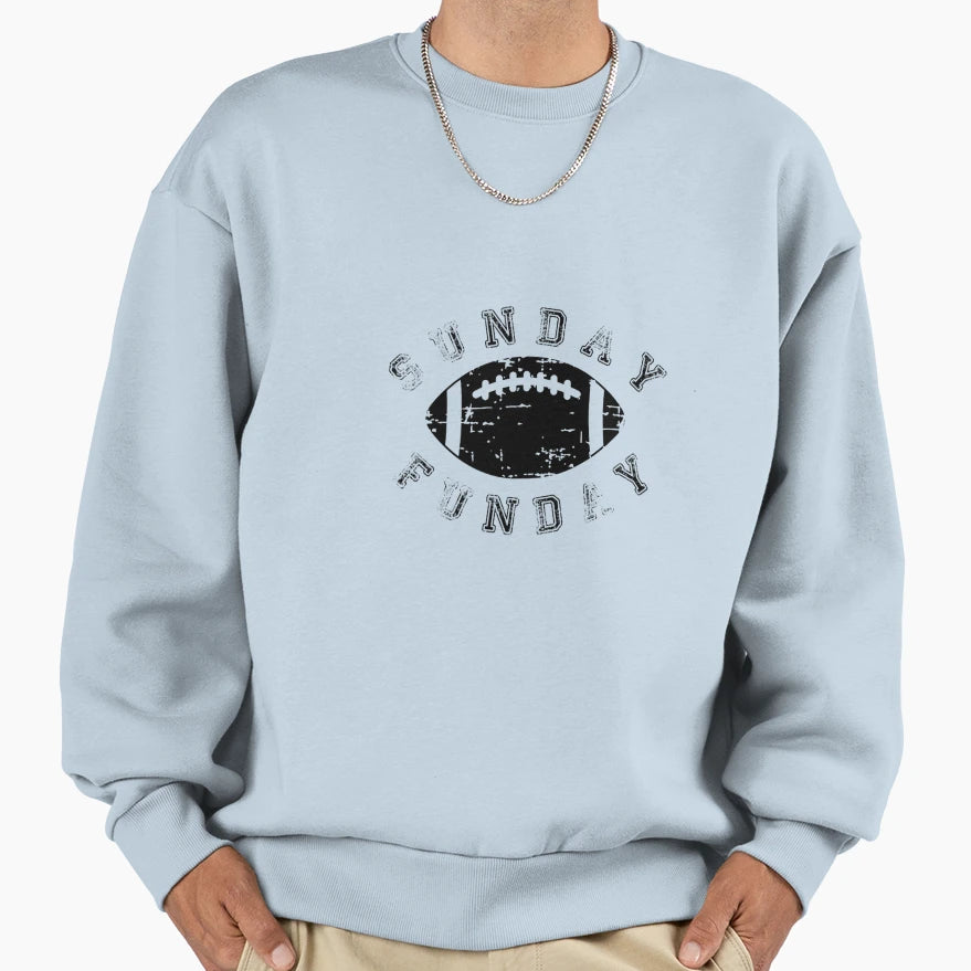 Football Game Day Sunday Funday Sweatshirt - Custom Art Print for Adults - T-Shirt, Sweatshirt, Hoodie