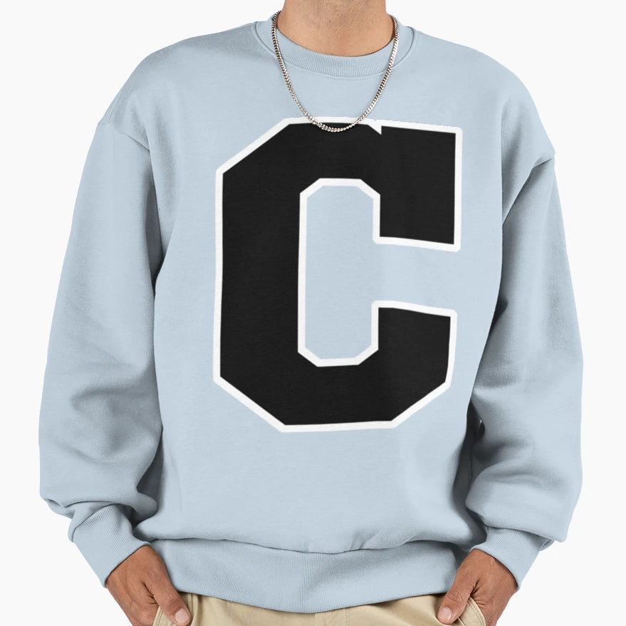 Block C Outline Sweatshirt - Trendy Graphic Unisex - T-Shirt, Sweatshirt, Hoodie