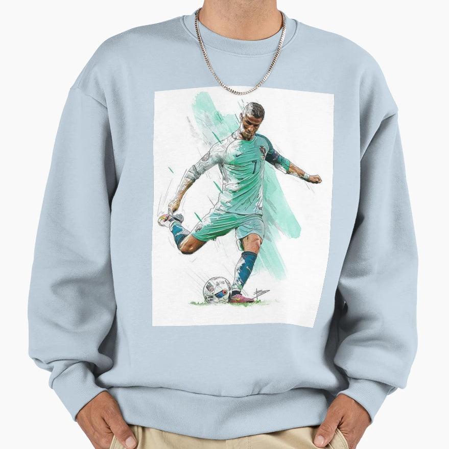 Cristiano Ronaldo 7 Sweatshirt - Fun Novelty Design for Adults - T-Shirt, Sweatshirt, Hoodie