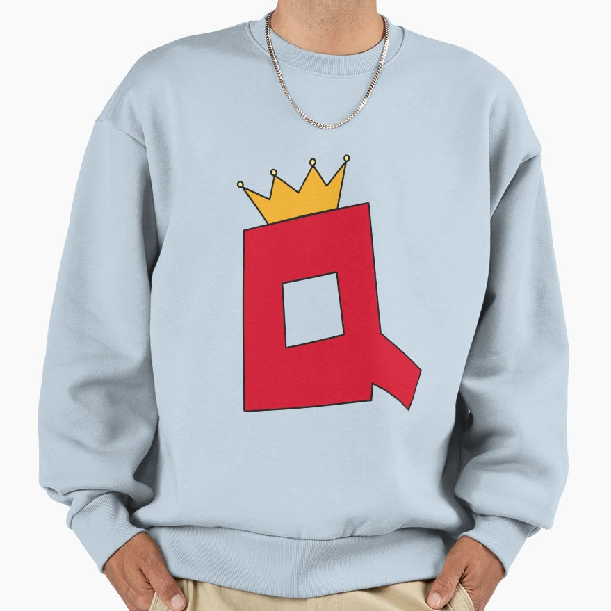 Q Crown Sweatshirt - Casual Everyday Wear Unisex - T-Shirt, Sweatshirt, Hoodie