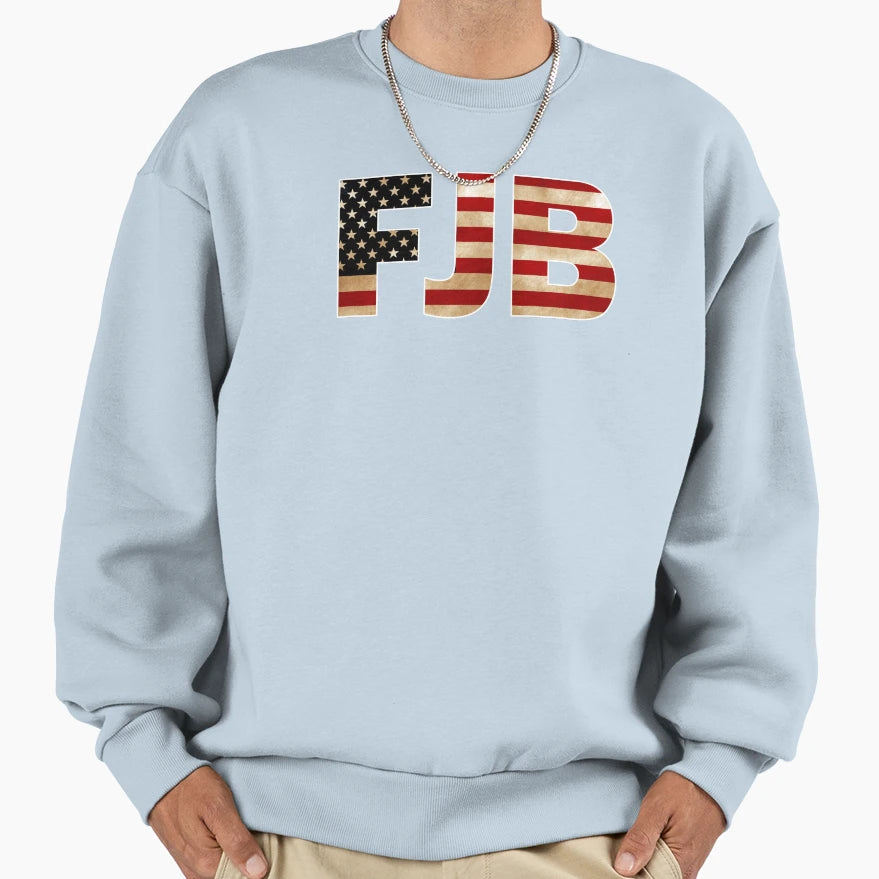 F J B America Flag Sweatshirt - Minimalist Print Unisex - T-Shirt, Sweatshirt, Hoodie