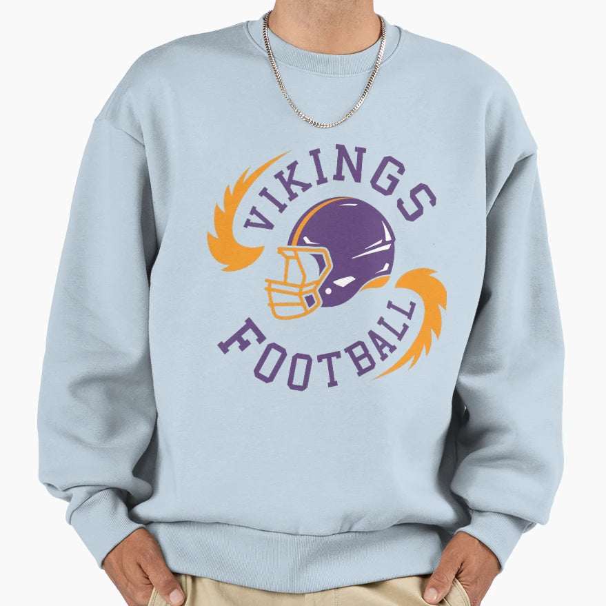 Art Minnesota Vikings Sweatshirt - Novelty Apparel for Adults - T-Shirt, Sweatshirt, Hoodie