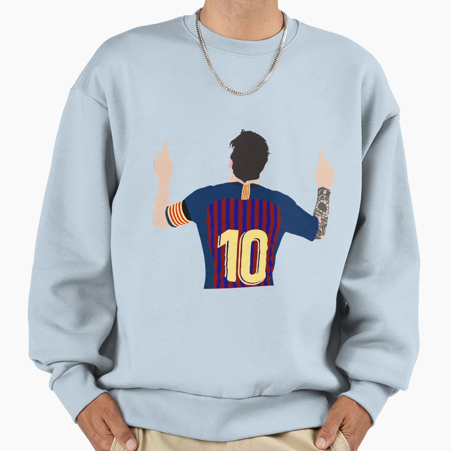 Lionel Messi Iconic Goal Celebration Sweatshirt - Novelty Apparel Unisex - T-Shirt, Sweatshirt, Hoodie