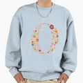 Floral Letter O Sweatshirt - Trendy Graphic Men Women - T-Shirt, Sweatshirt, Hoodie