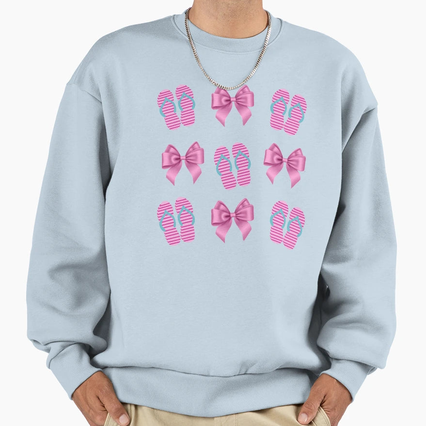 Flip Flops Coquette Sweatshirt - Fun Novelty Design Unisex - T-Shirt, Sweatshirt, Hoodie