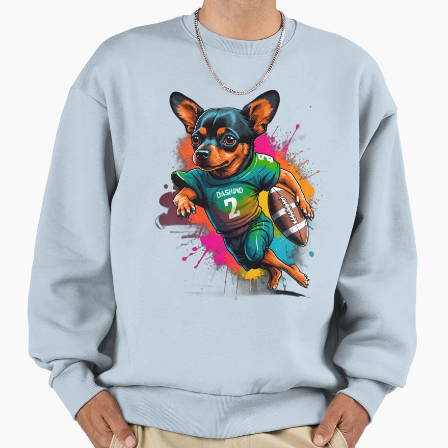 Dachshund Pinscher Chihuahua Sweatshirt - Fun Novelty Design for Adults - T-Shirt, Sweatshirt, Hoodie