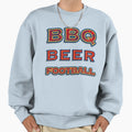 Red Blue Gold Bbq Beer Football Sweatshirt - Streetwear Style Men Women - T-Shirt, Sweatshirt, Hoodie