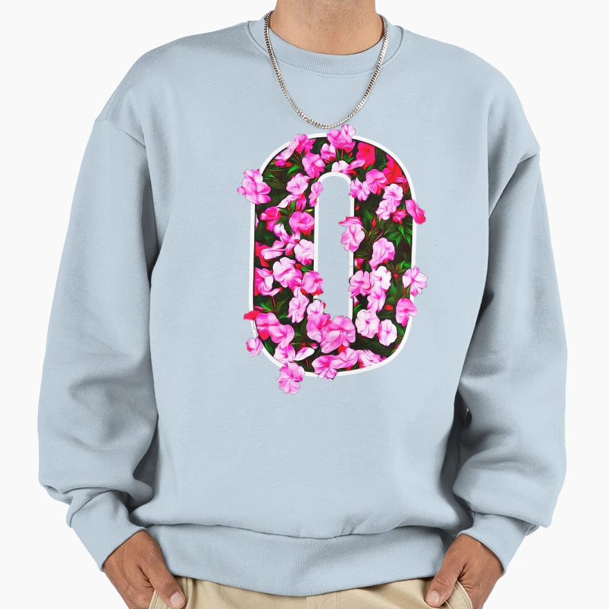 Letter O Sweatshirt - Casual Everyday Wear Men Women - T-Shirt, Sweatshirt, Hoodie