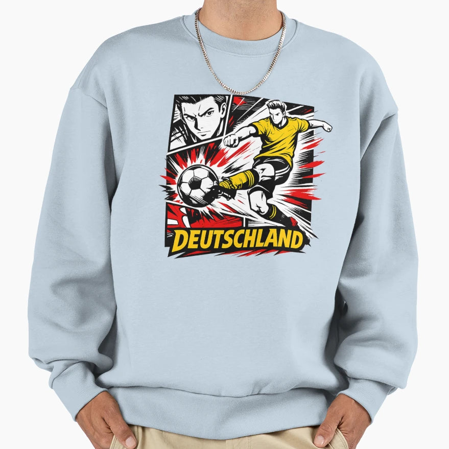 Germany Soccer Anime Streetwear Sweatshirt - Novelty Apparel Unisex - T-Shirt, Sweatshirt, Hoodie