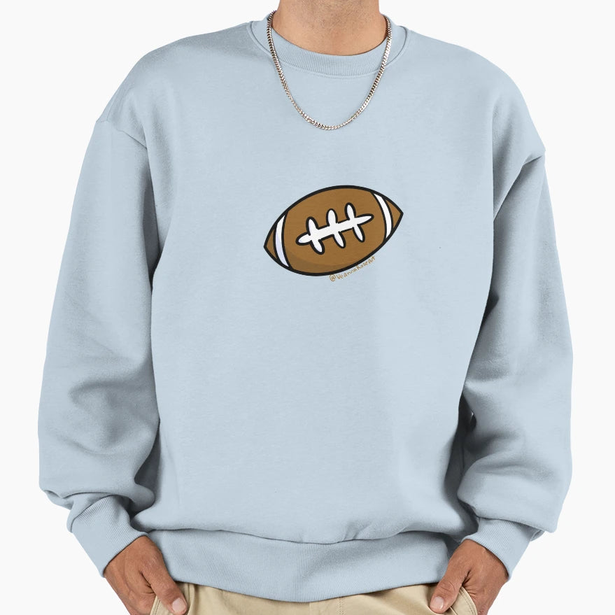 Cartoon American Football Sweatshirt - Trendy Graphic for Adults - T-Shirt, Sweatshirt, Hoodie