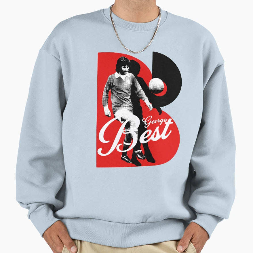 George Best Sweatshirt - Custom Art Print Men Women - T-Shirt, Sweatshirt, Hoodie