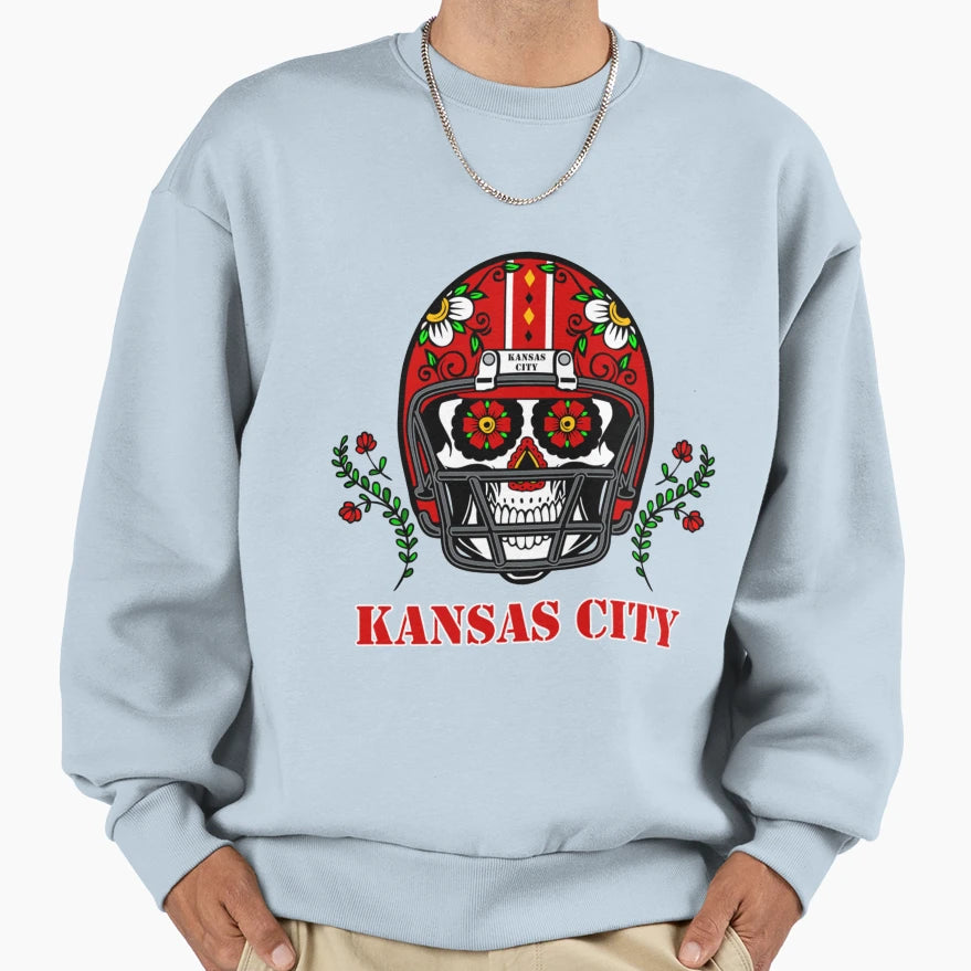 Kansas City Kc Football Sweatshirt - Novelty Apparel for Adults - T-Shirt, Sweatshirt, Hoodie