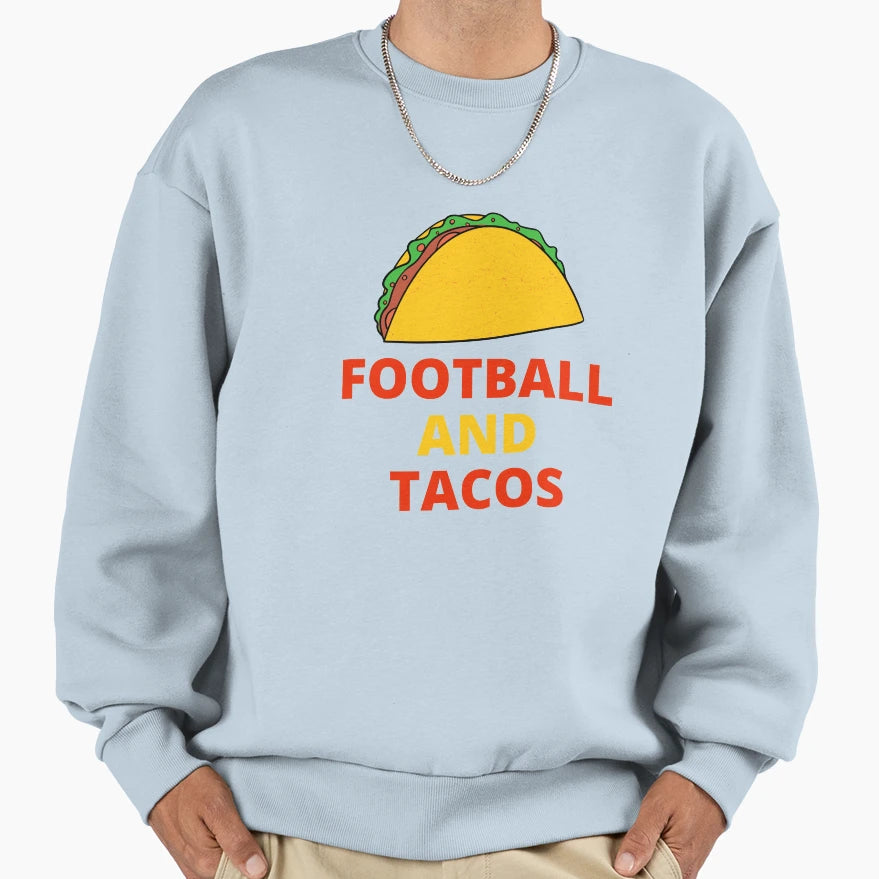 Football Basketball And Tacos Sweatshirt - Custom Art Print Unisex - T-Shirt, Sweatshirt, Hoodie