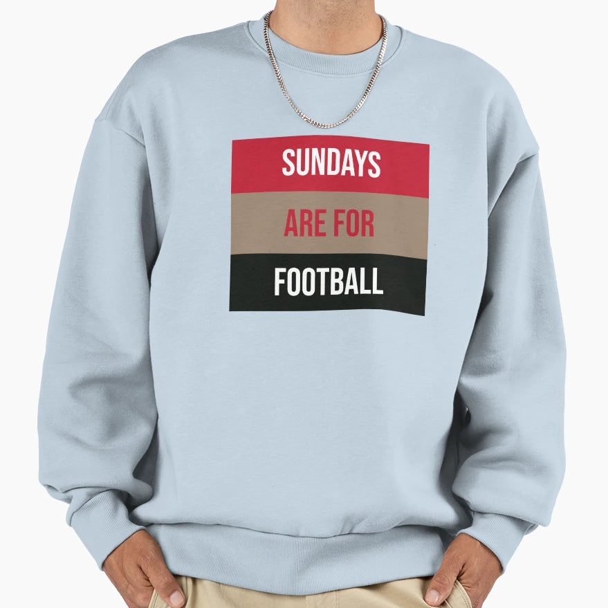 Sundays Are Football Sweatshirt - Aesthetic Graphic Unisex - T-Shirt, Sweatshirt, Hoodie