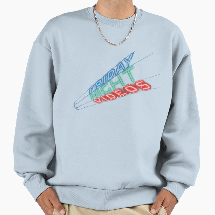 Friday Night Videos Sweatshirt - Fun Novelty Design for Adults - T-Shirt, Sweatshirt, Hoodie