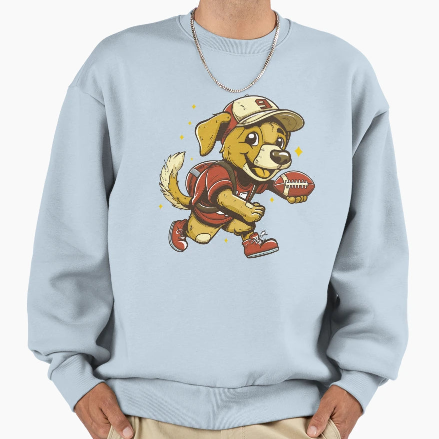 Retriever Dog American Football Sweatshirt - Novelty Apparel Men Women - T-Shirt, Sweatshirt, Hoodie