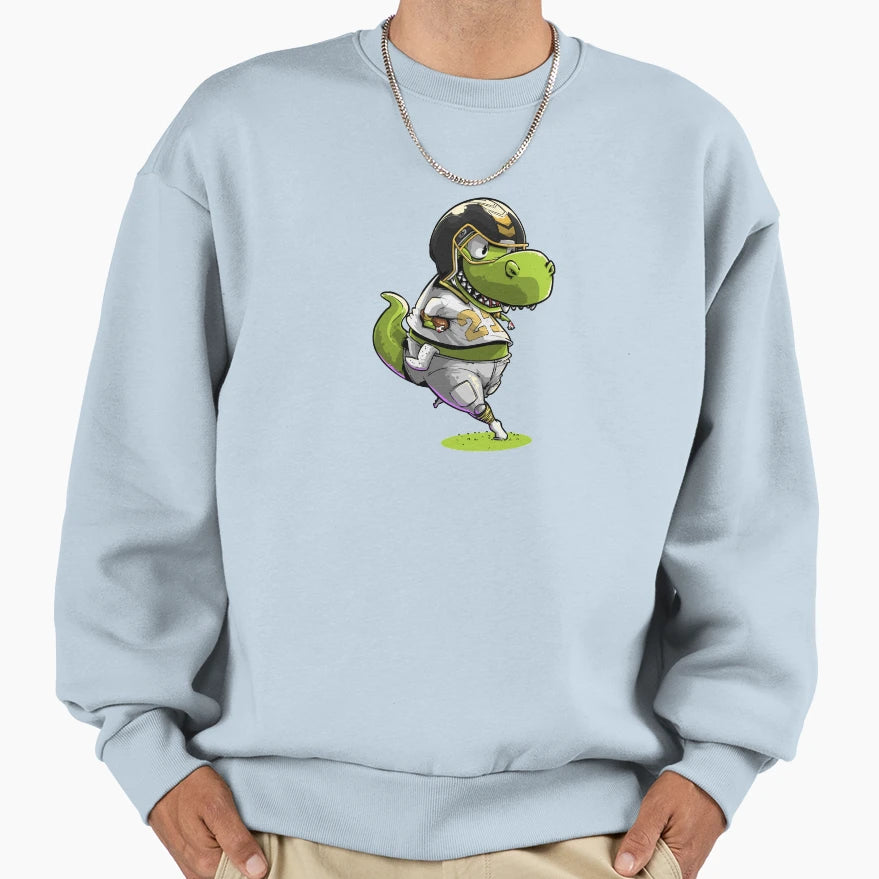 American Football Dinosaur Sweatshirt - Aesthetic Graphic Men Women - T-Shirt, Sweatshirt, Hoodie